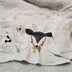 Bundle of First Impressions Baby l/s shirts.